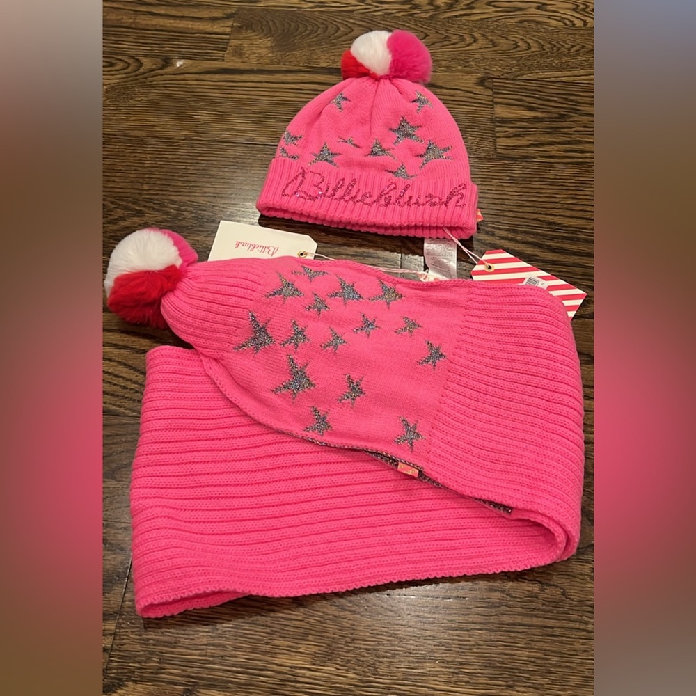 NWT Billiblush hat and scarf set!!
